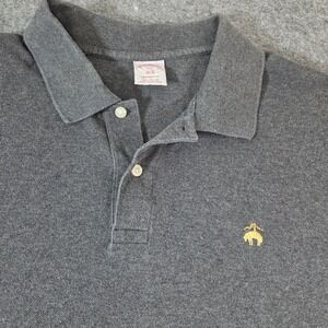 Brooks Brothers 1818 Polo Shirt Mens XXL Gray Golden Fleece Original Fit Cotton